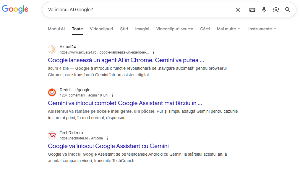 Cautare Google